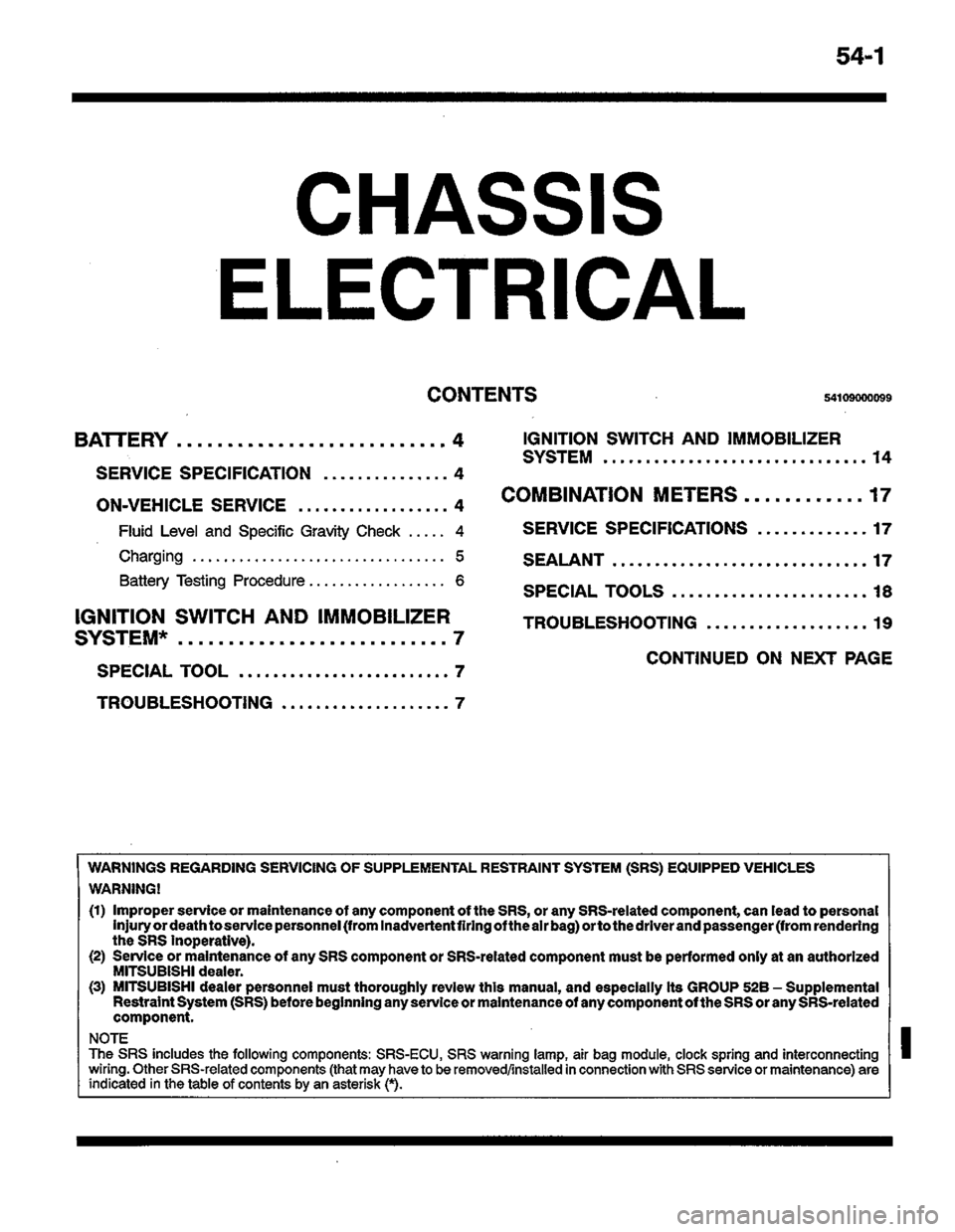 MITSUBISHI LANCER 1996  Workshop  Service Repair Manual 