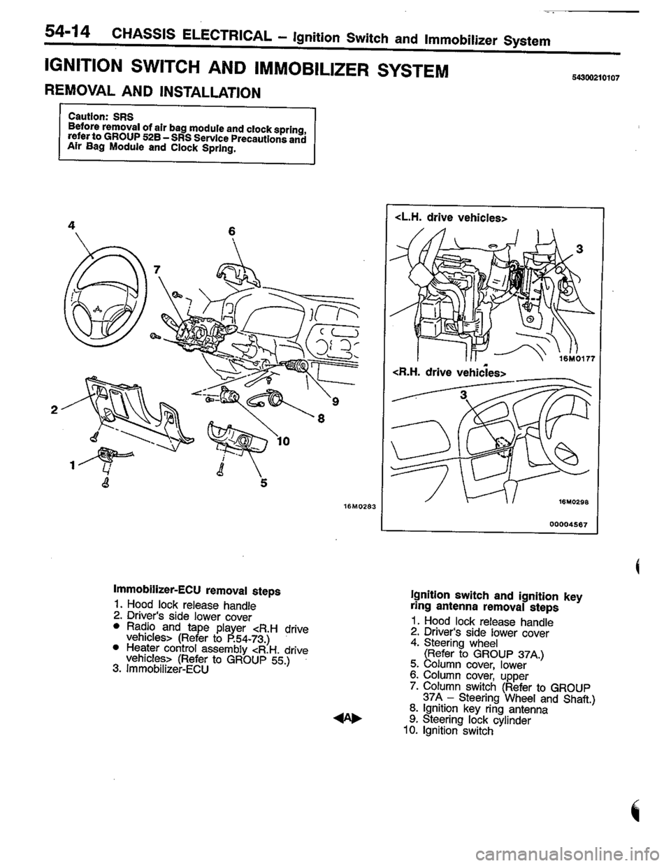 MITSUBISHI LANCER 1996  Workshop  Service Repair Manual 