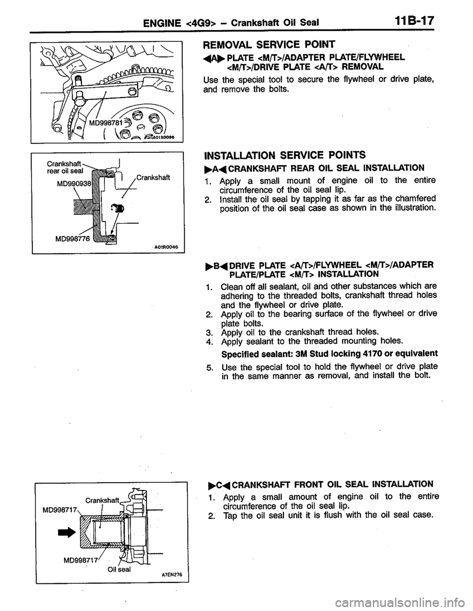 MITSUBISHI LANCER 1996  Workshop  Service Repair Manual 