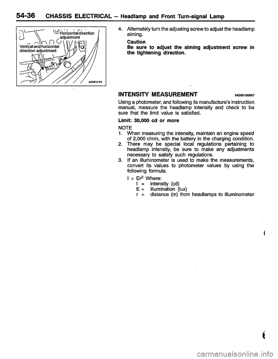 MITSUBISHI LANCER 1996  Workshop  Service Repair Manual 