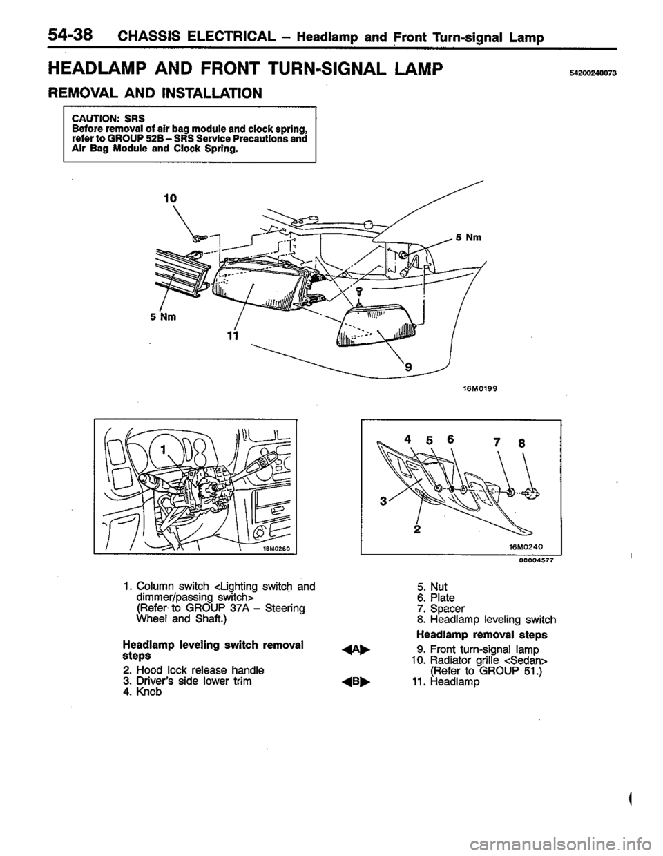 MITSUBISHI LANCER 1996  Workshop  Service Repair Manual 