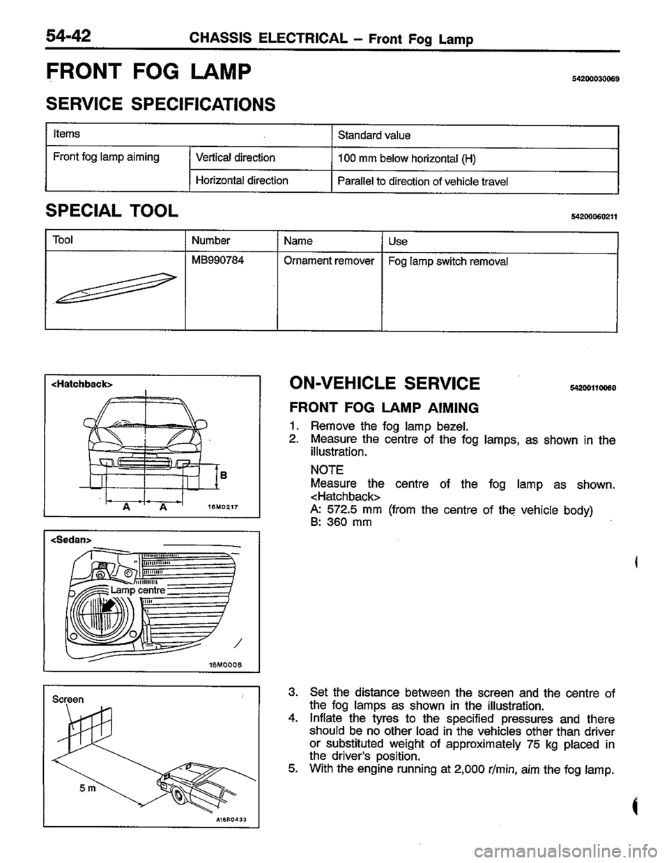 MITSUBISHI LANCER 1996  Workshop  Service Repair Manual 