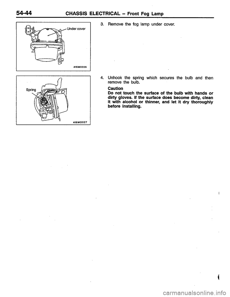 MITSUBISHI LANCER 1996  Workshop  Service Repair Manual 