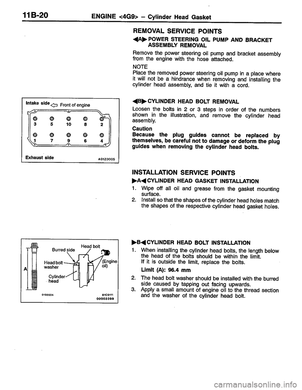 MITSUBISHI LANCER 1996  Workshop  Service Repair Manual 
