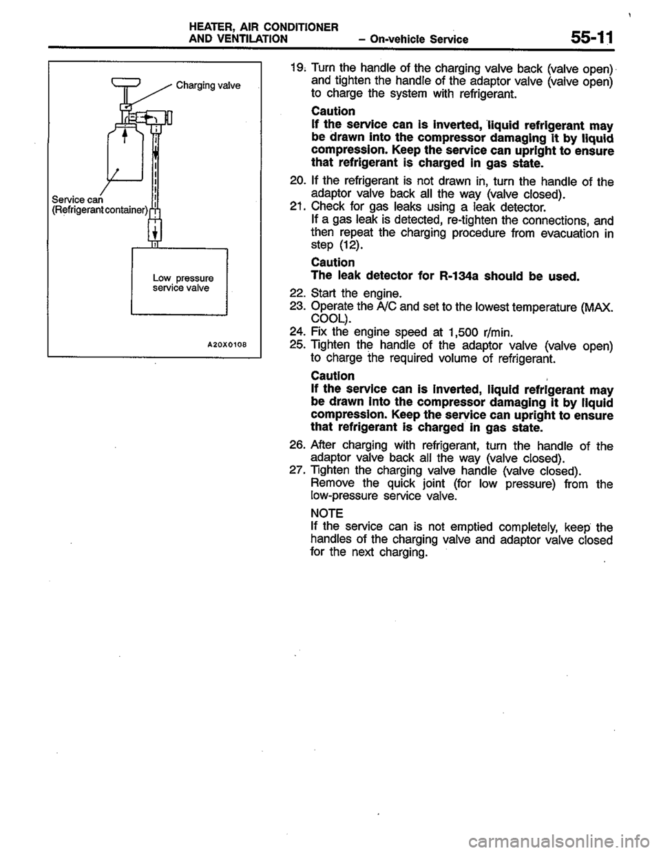 MITSUBISHI LANCER 1996  Workshop  Service Repair Manual 