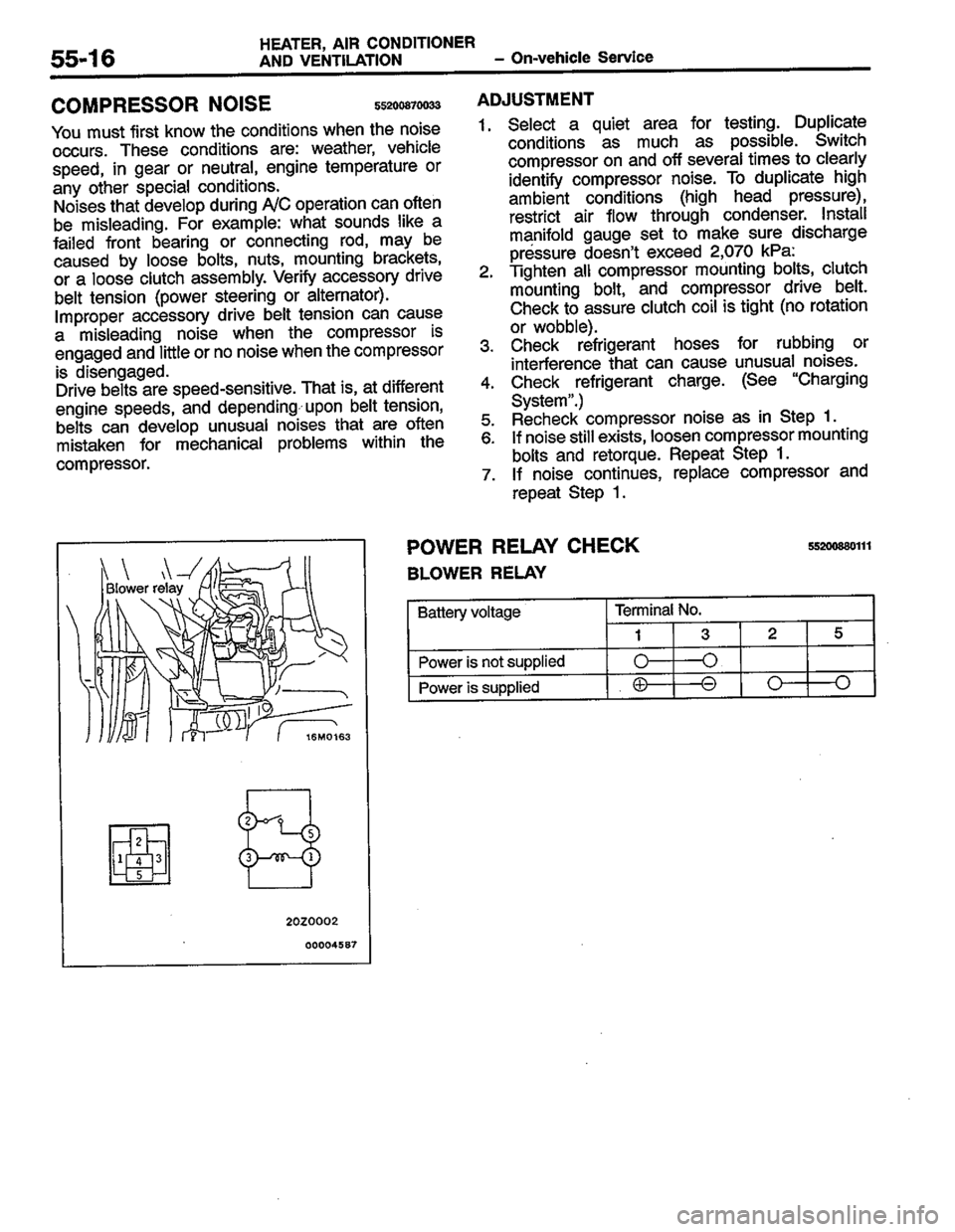 MITSUBISHI LANCER 1996  Workshop  Service Repair Manual 