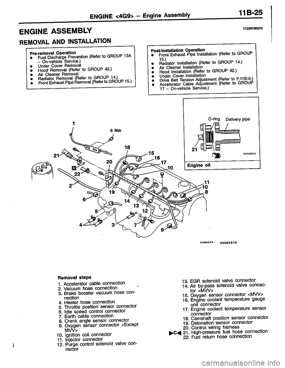 MITSUBISHI LANCER 1996  Workshop  Service Repair Manual 