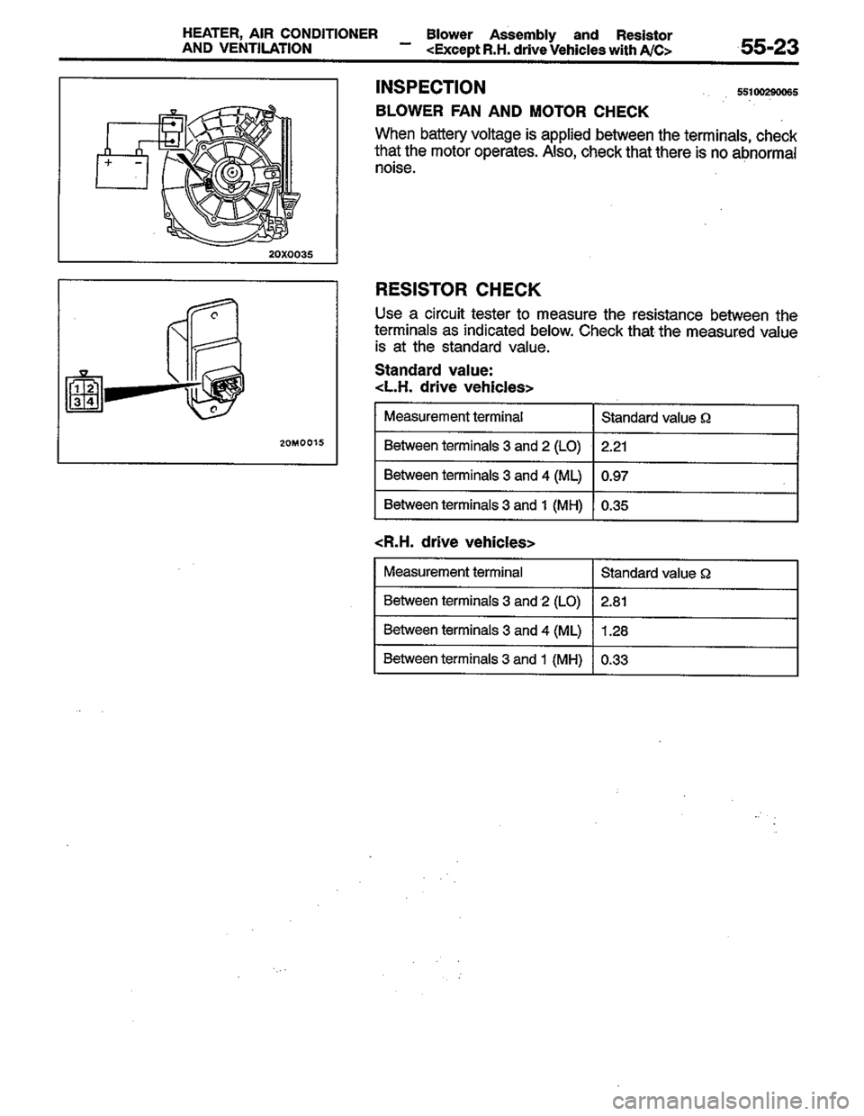 MITSUBISHI LANCER 1996  Workshop  Service Repair Manual 