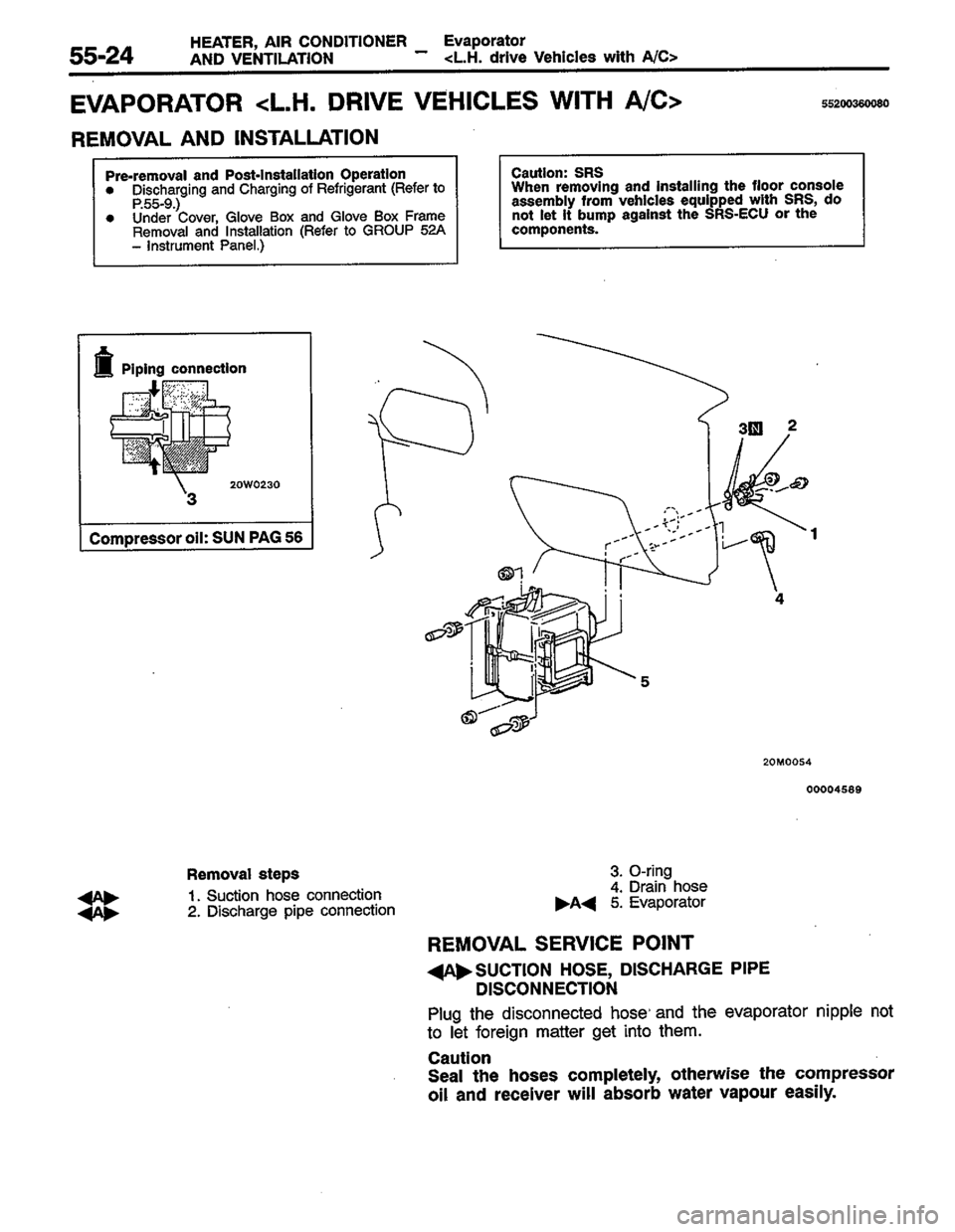 MITSUBISHI LANCER 1996  Workshop  Service Repair Manual 