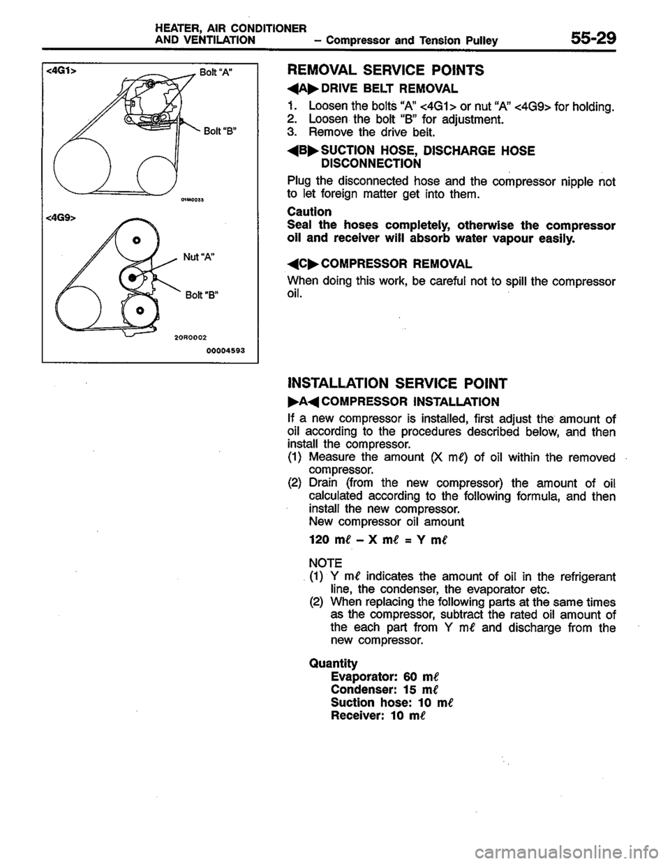 MITSUBISHI LANCER 1996  Workshop  Service Repair Manual 