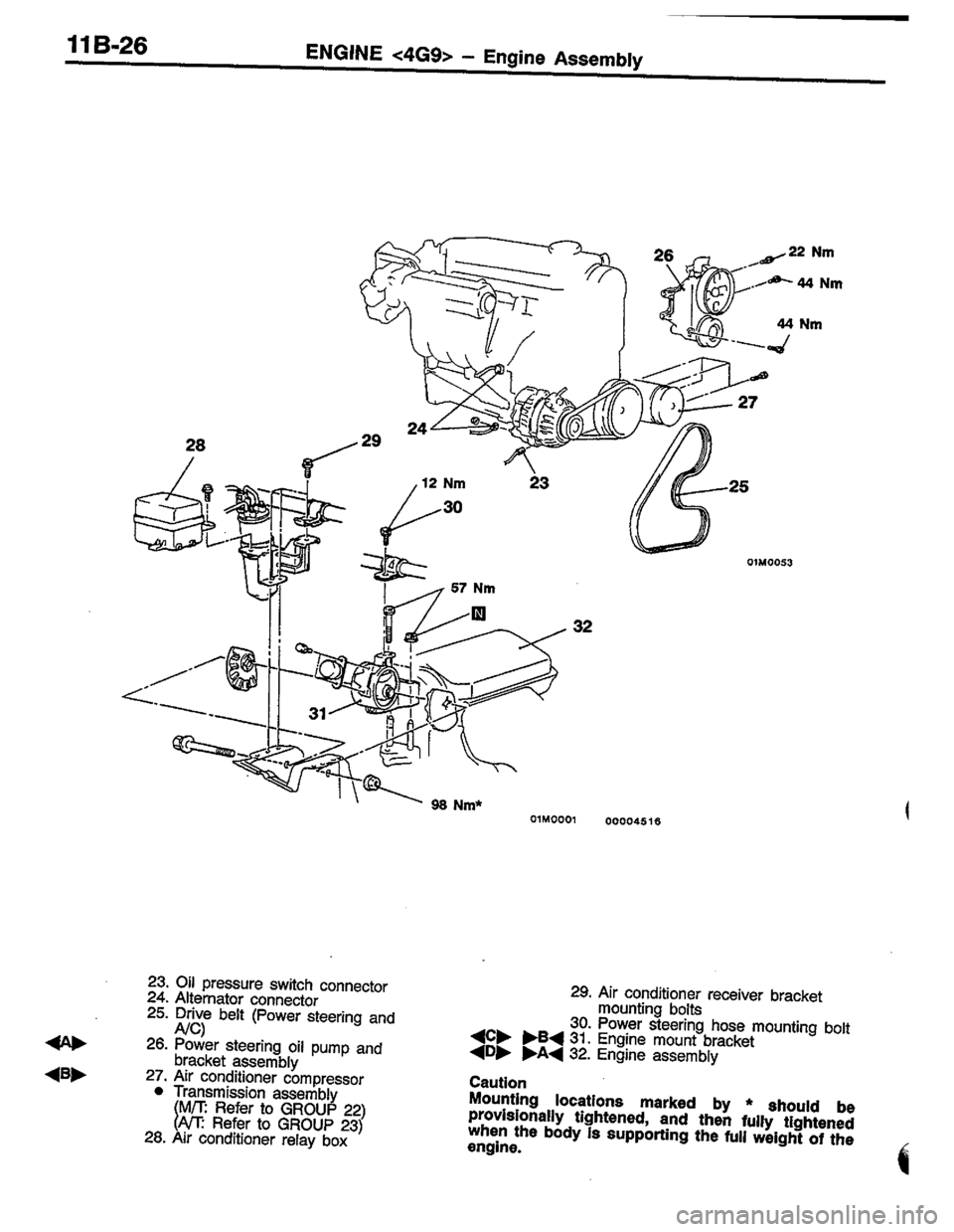 MITSUBISHI LANCER 1996  Workshop  Service Repair Manual 