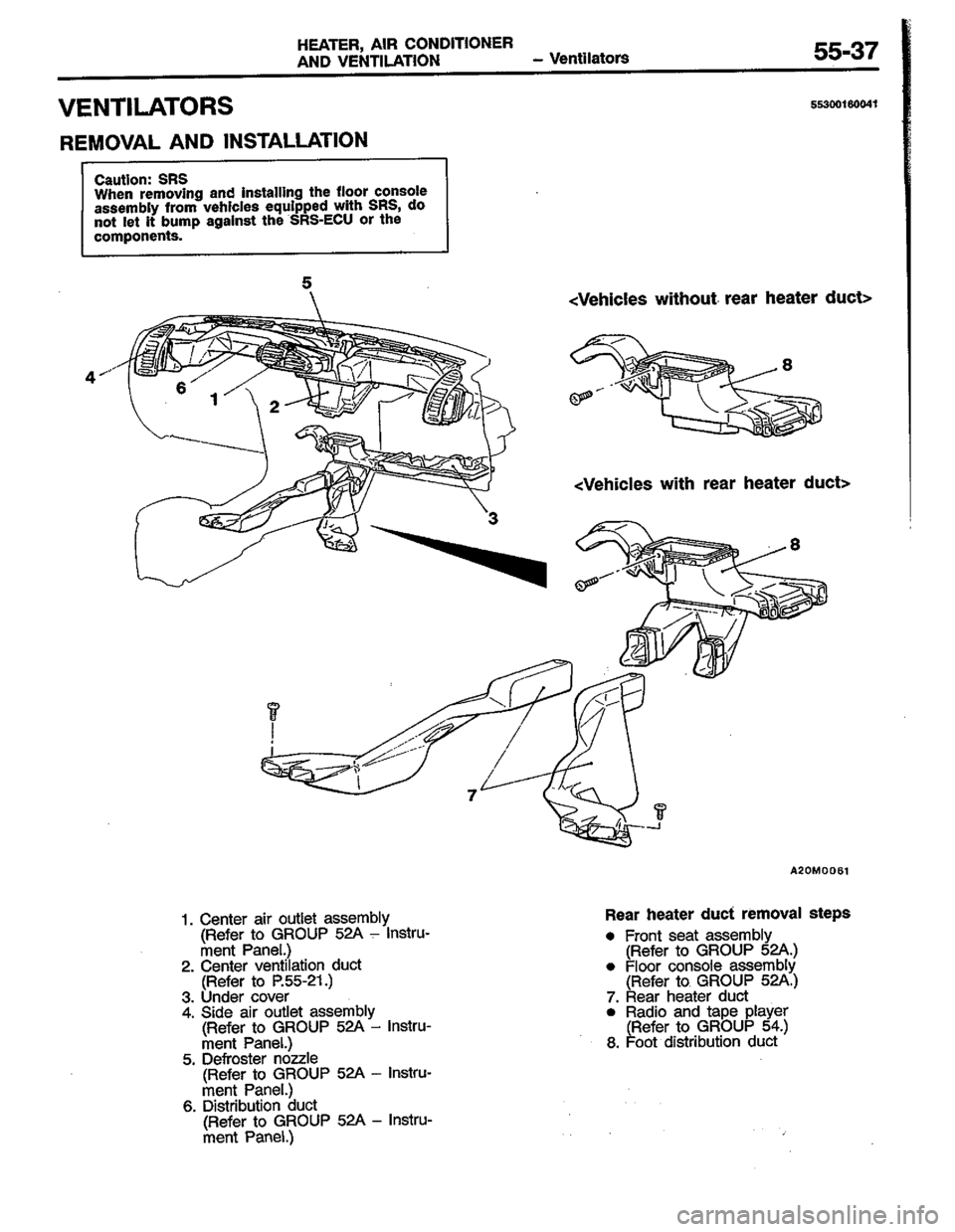 MITSUBISHI LANCER 1996  Workshop  Service Repair Manual 