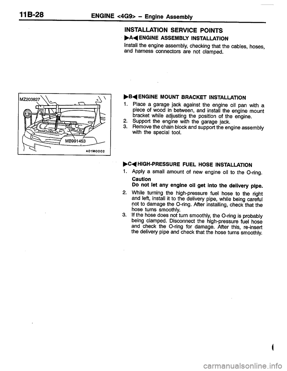 MITSUBISHI LANCER 1996  Workshop  Service Repair Manual 