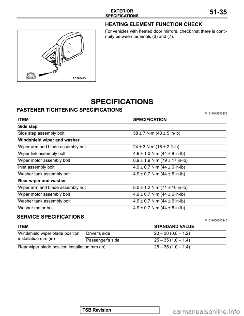 MITSUBISHI MONTERO 2003  Service Repair Manual AC000443 