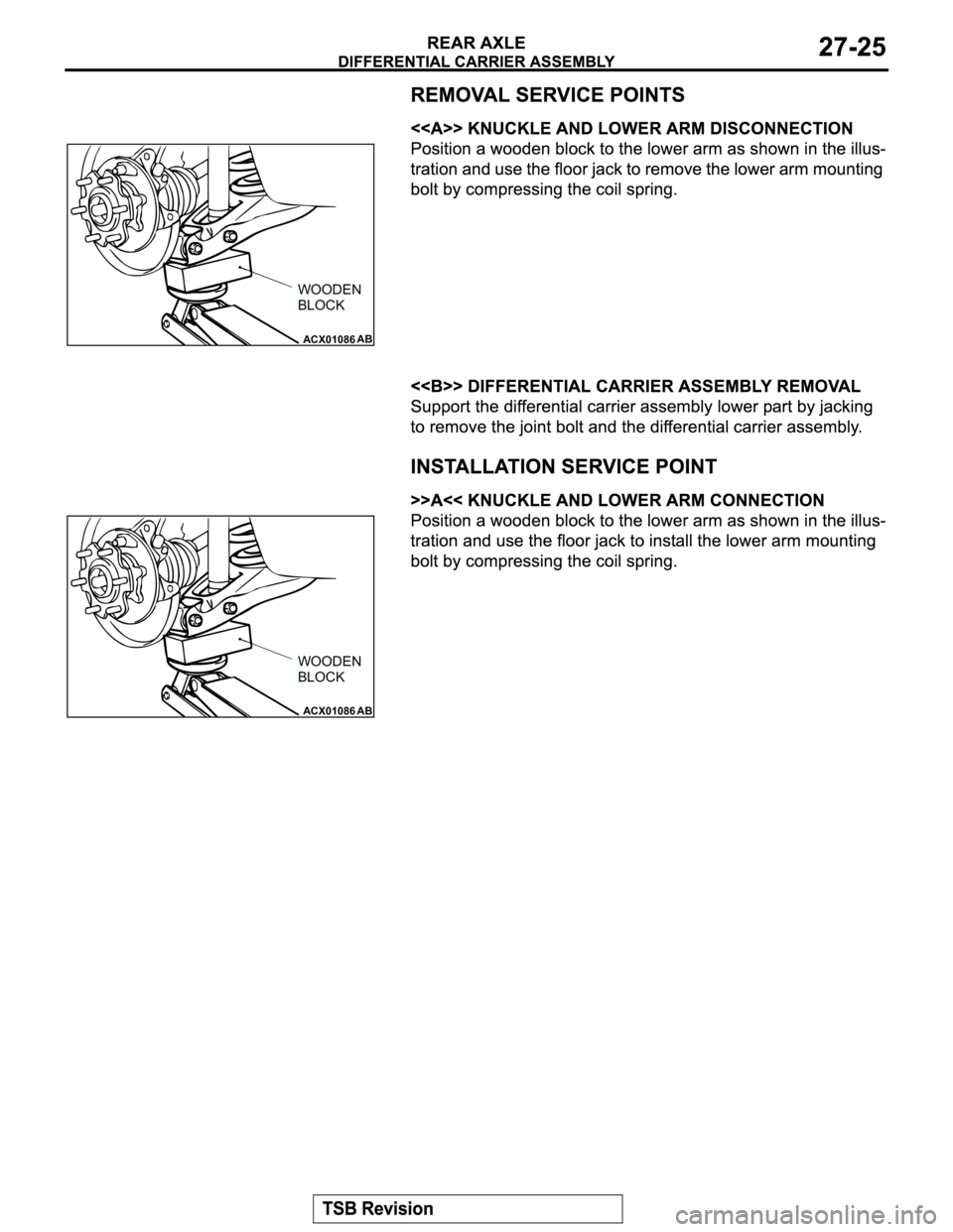 MITSUBISHI MONTERO 2003  Service Repair Manual ACX01086AB
WOODEN 
BLOCK
ACX01086AB
WOODEN 
BLOCK 