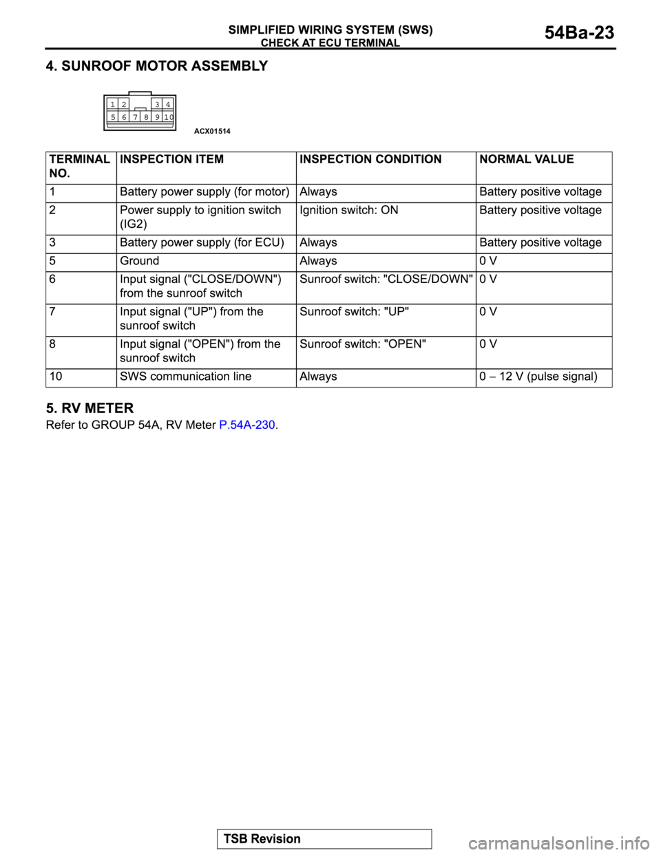 MITSUBISHI MONTERO 2003  Service Repair Manual ACX01514 
