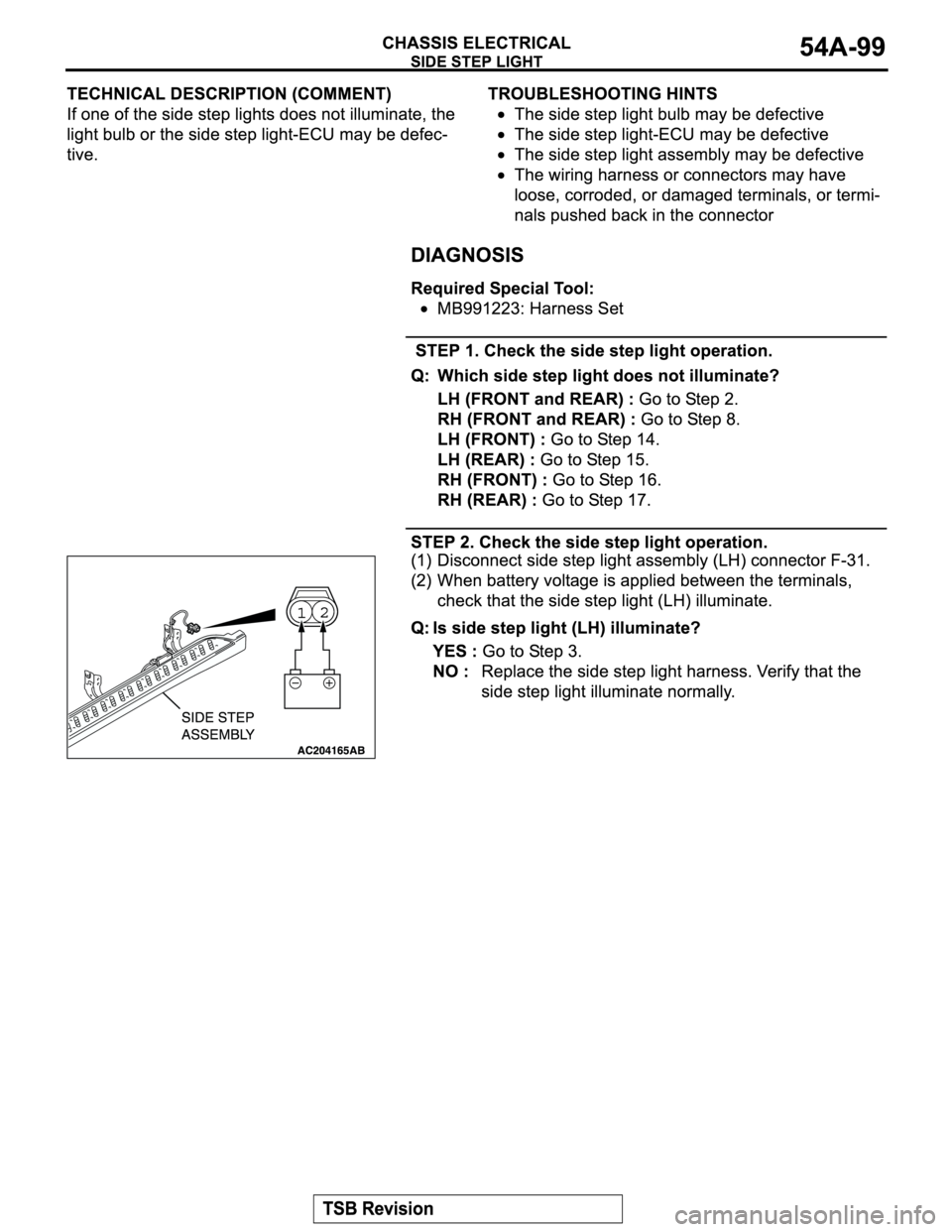 MITSUBISHI MONTERO 2004  Service Repair Manual 