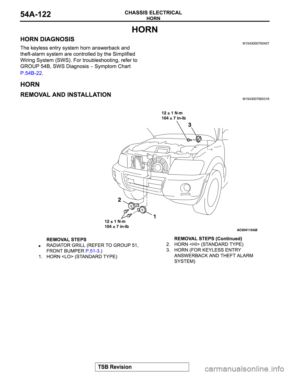 MITSUBISHI MONTERO 2004  Service Repair Manual 