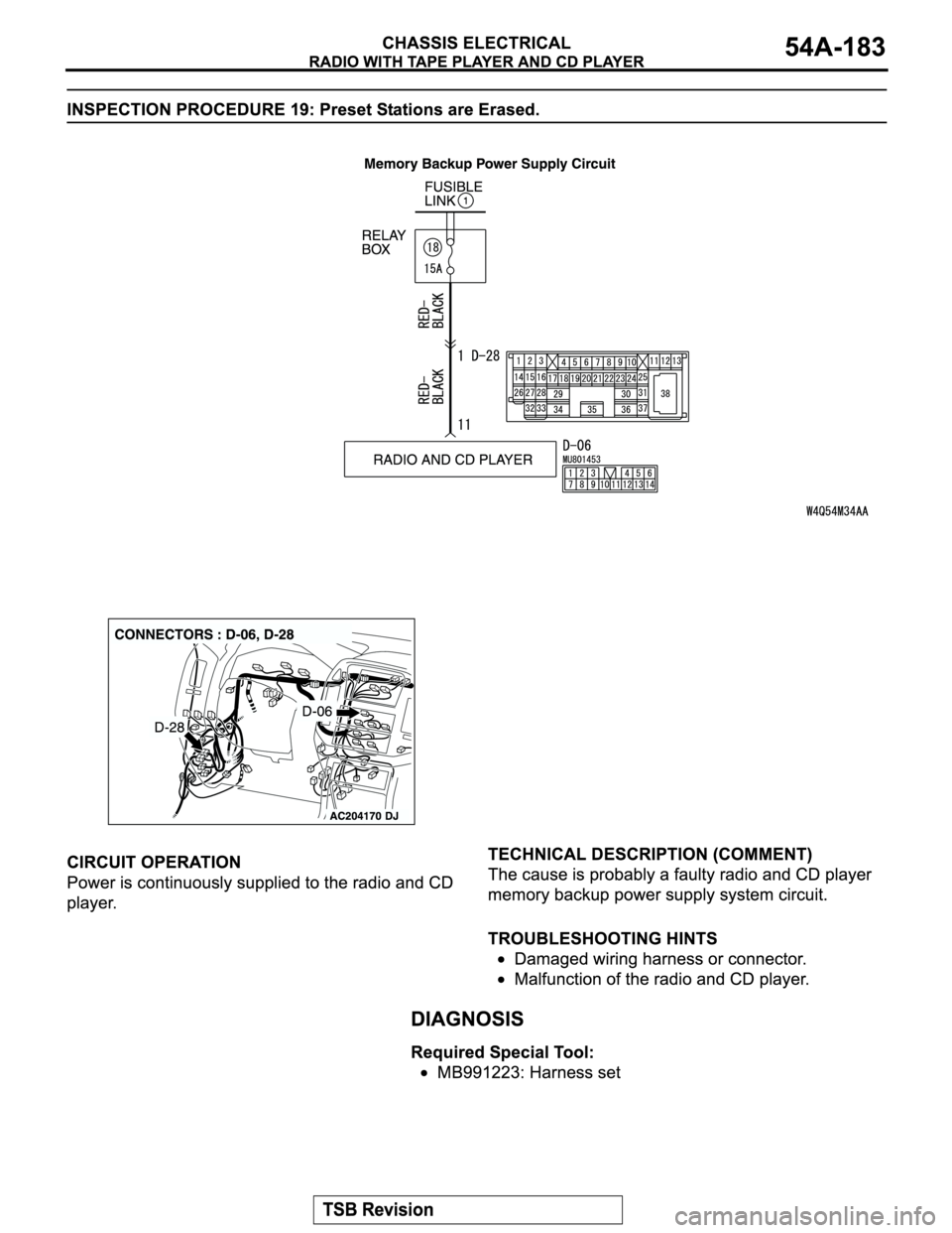 MITSUBISHI MONTERO 2004  Service Repair Manual 