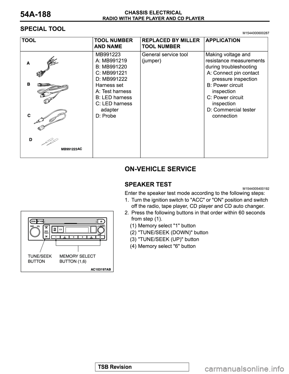 MITSUBISHI MONTERO 2004  Service Repair Manual 