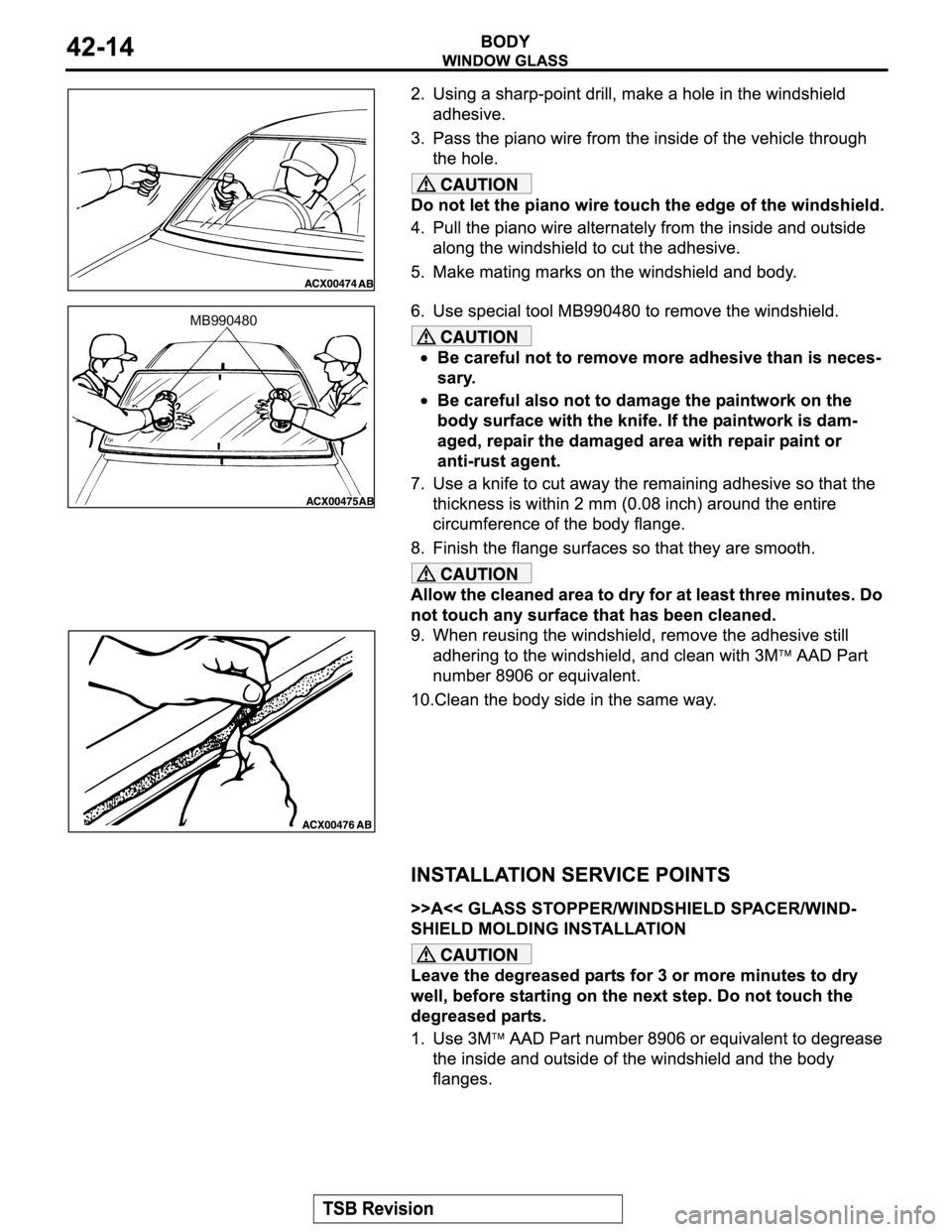 MITSUBISHI MONTERO 2004  Service Repair Manual MB990480 