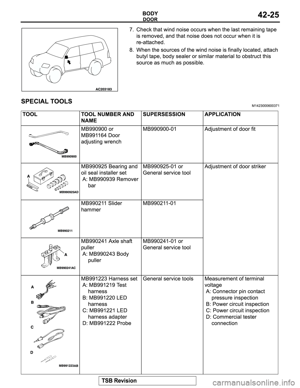 MITSUBISHI MONTERO 2004  Service Repair Manual 