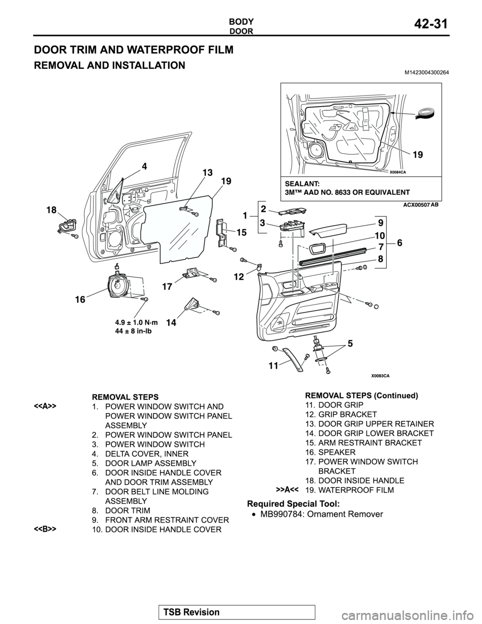 MITSUBISHI MONTERO 2004  Service Repair Manual 
