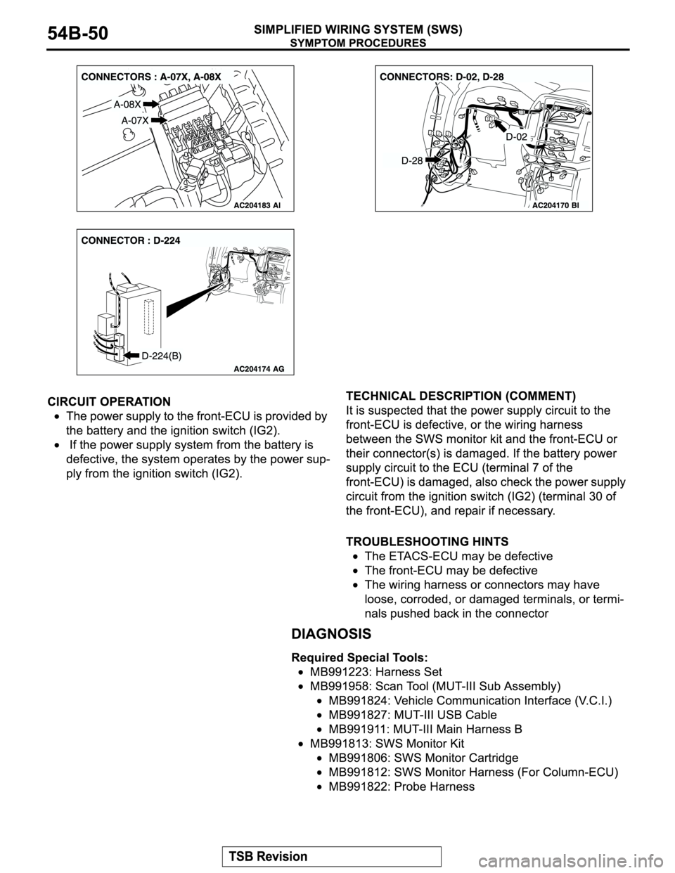 MITSUBISHI MONTERO 2004  Service Repair Manual 