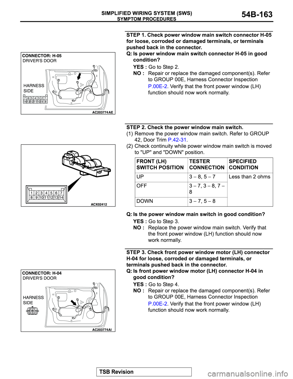 MITSUBISHI MONTERO 2004  Service Repair Manual 