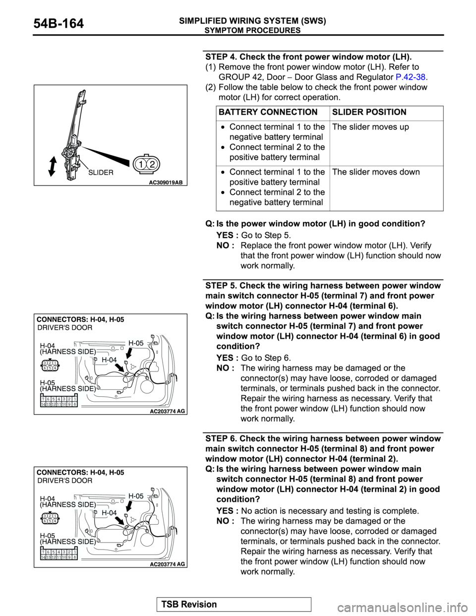 MITSUBISHI MONTERO 2004  Service Repair Manual 