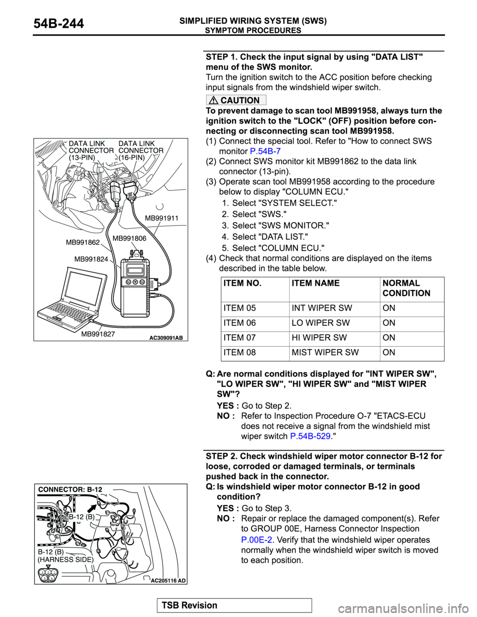 MITSUBISHI MONTERO 2004  Service Repair Manual 