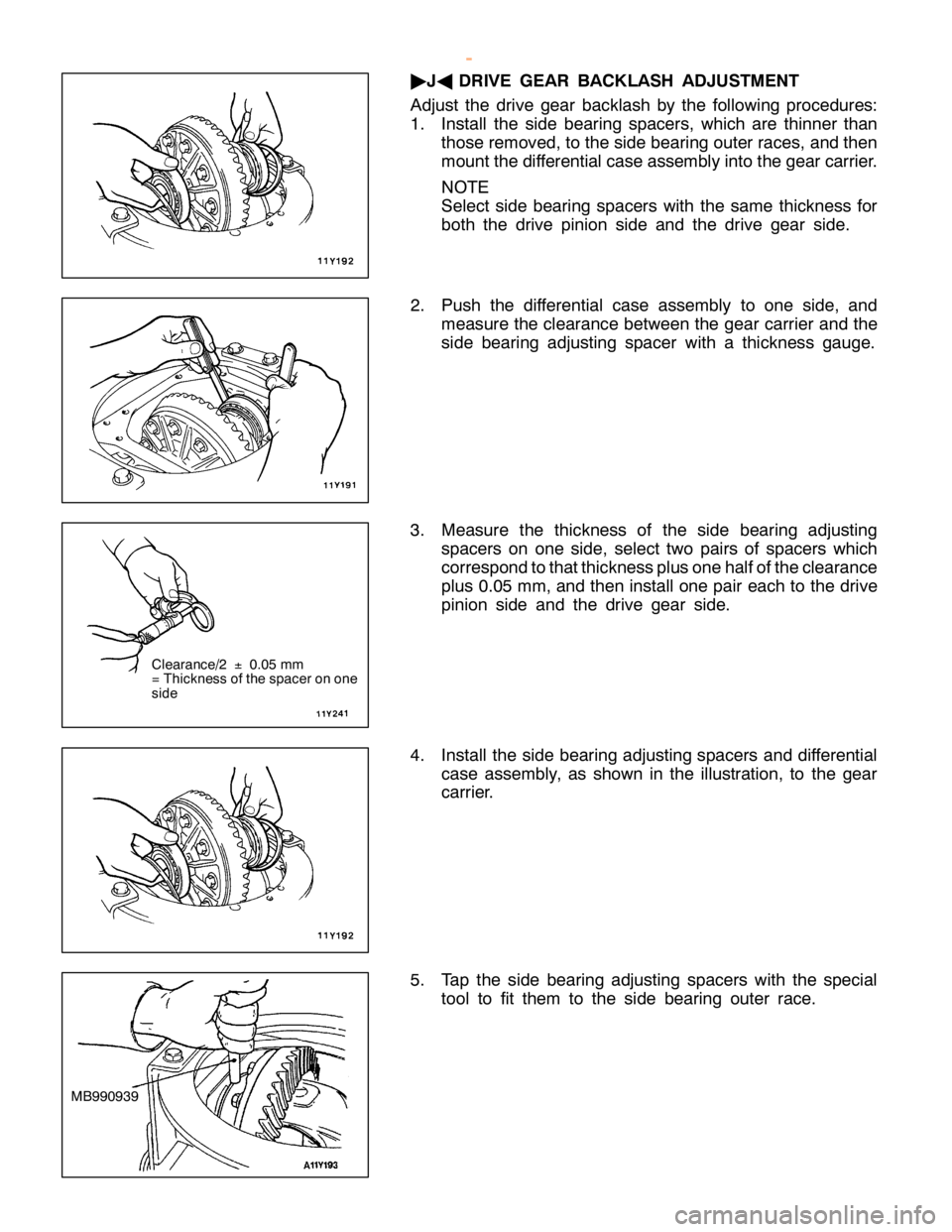MITSUBISHI MONTERO 2000  Service Repair Manual M
B990939 w
ww.W ork sh opM an uals .c o .u k
P urc h ased  f r o m  w ww.W ork sh opM an uals .c o .u k      