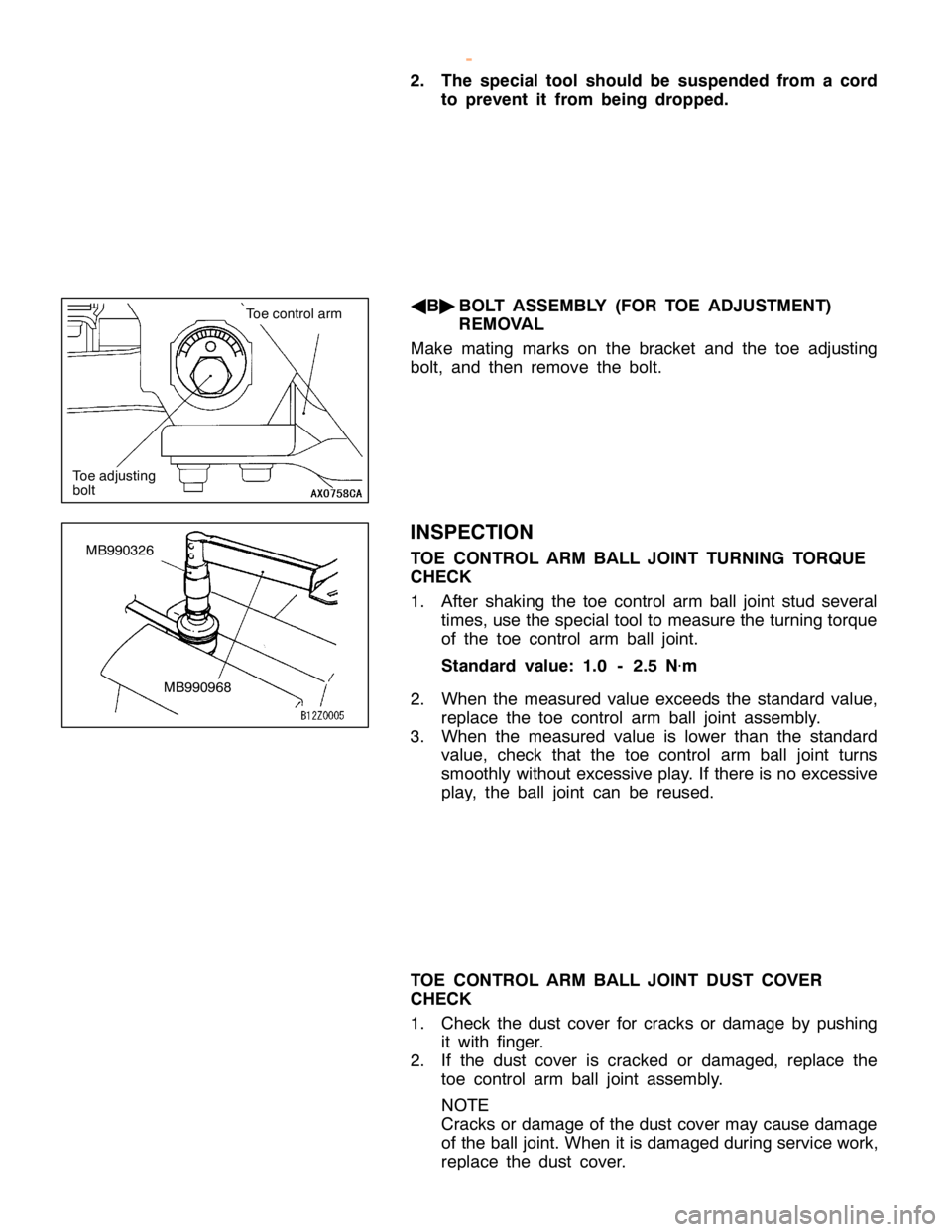 MITSUBISHI MONTERO 2000  Service Repair Manual T
o e co ntr o la rm M
B990326 M
B990968
w
ww.W ork sh opM an uals .c o .u k
P urc h ased  f r o m  w ww.W ork sh opM an uals .c o .u k   