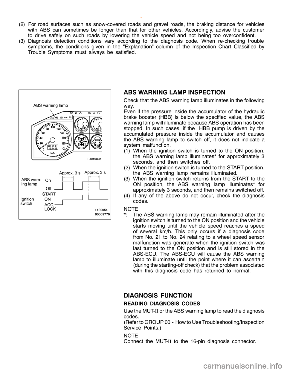 MITSUBISHI MONTERO 2000  Service Repair Manual 