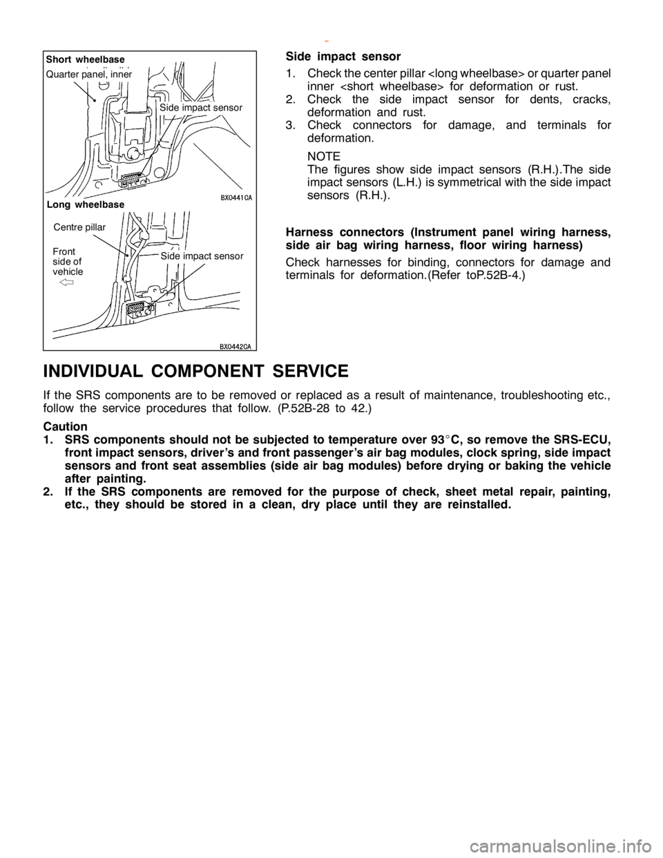 MITSUBISHI MONTERO 2000  Service Repair Manual S
id e im pact se nso r L
ong wheelb ase Q
uarte r panel, in ner F
ro nt
s id e of
v e hic le   