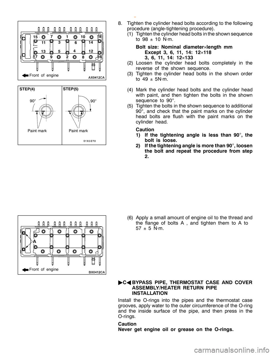 MITSUBISHI MONTERO 2000  Service Repair Manual 1
5
14
1 3 1
2
1
1 1
0 9
87
6
5 4
3 21
P
ain t m ark    