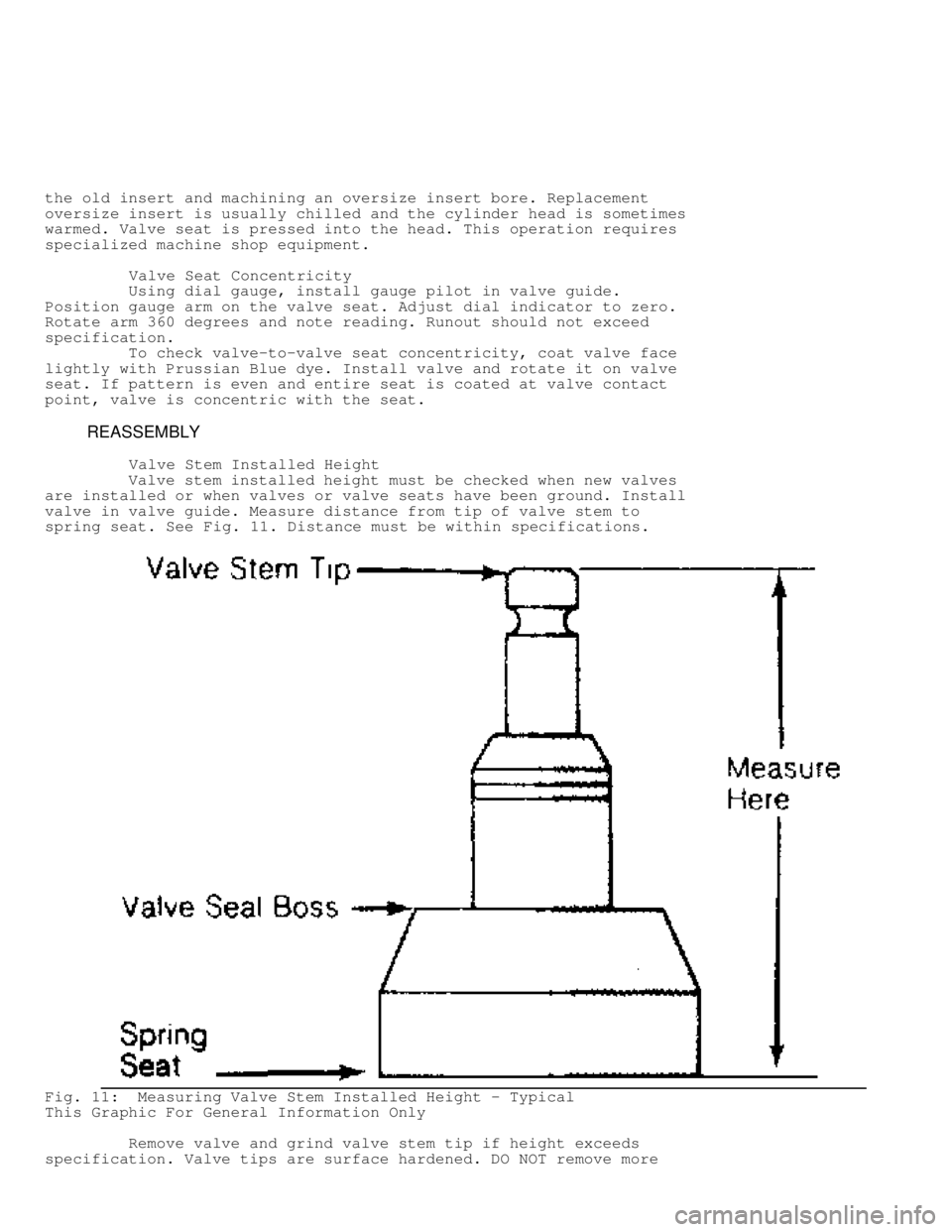 MITSUBISHI MONTERO 1991 Service Manual the old insert and machining an oversize insert bore. Replacement
oversize insert is usually chilled and the cylinder head is sometimes
warmed. Valve seat is pressed into the head. This operation requ MITSUBISHI MONTERO 1991 Service Manual the old insert and machining an oversize insert bore. Replacement
oversize insert is usually chilled and the cylinder head is sometimes
warmed. Valve seat is pressed into the head. This operation requ