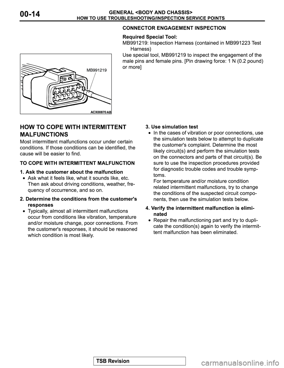 MITSUBISHI MONTERO SPORT 2004  Service Repair Manual 