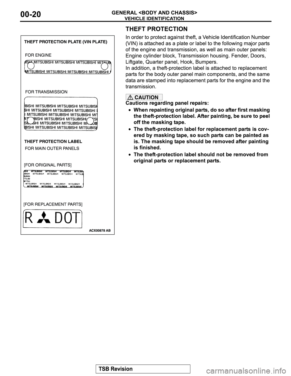 MITSUBISHI MONTERO SPORT 2004  Service Repair Manual 