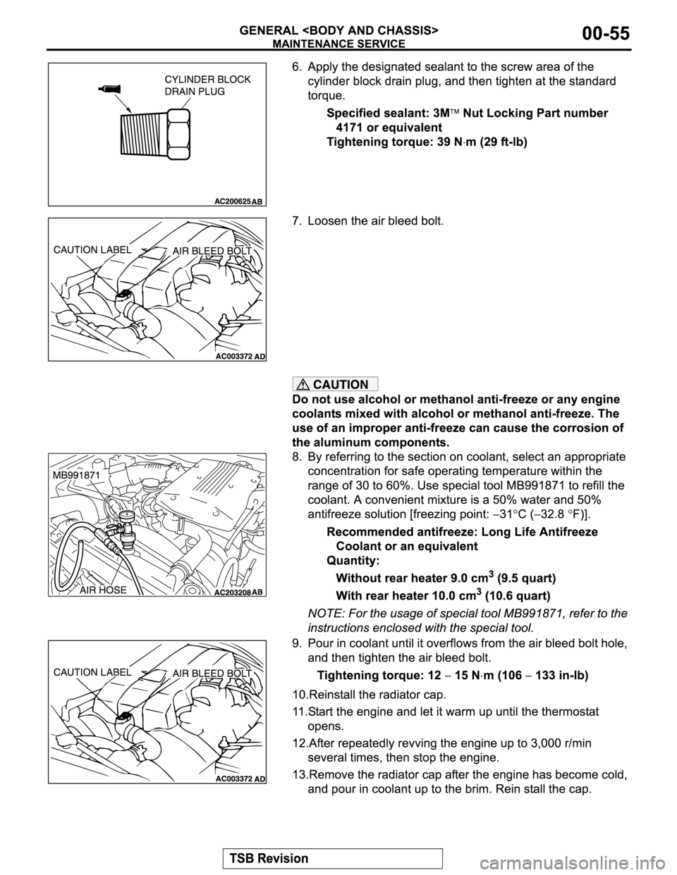 MITSUBISHI MONTERO SPORT 2004  Service Repair Manual 