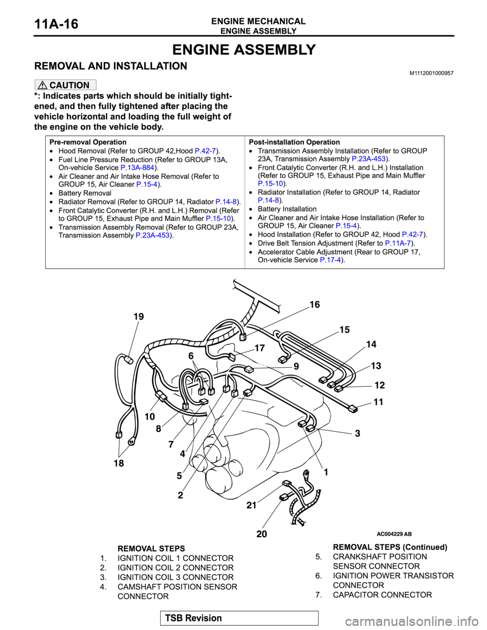 MITSUBISHI MONTERO SPORT 2004  Service Repair Manual 