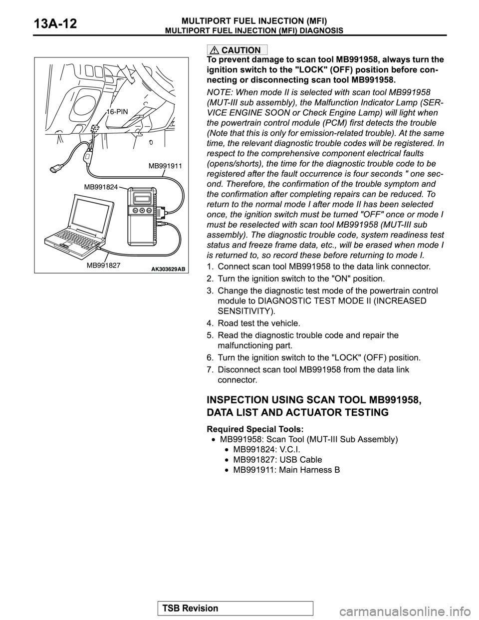 MITSUBISHI MONTERO SPORT 2004  Service Repair Manual 