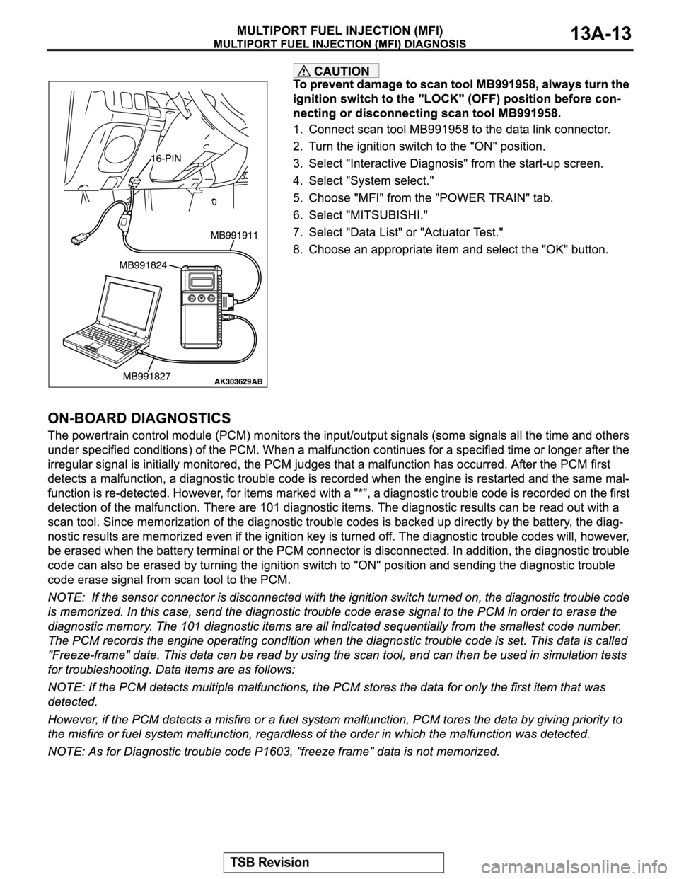 MITSUBISHI MONTERO SPORT 2004  Service Repair Manual 