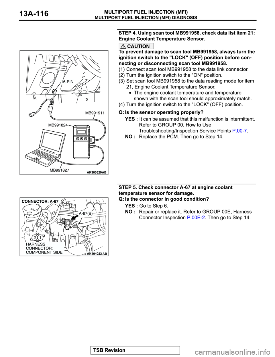 MITSUBISHI MONTERO SPORT 2004  Service Repair Manual 