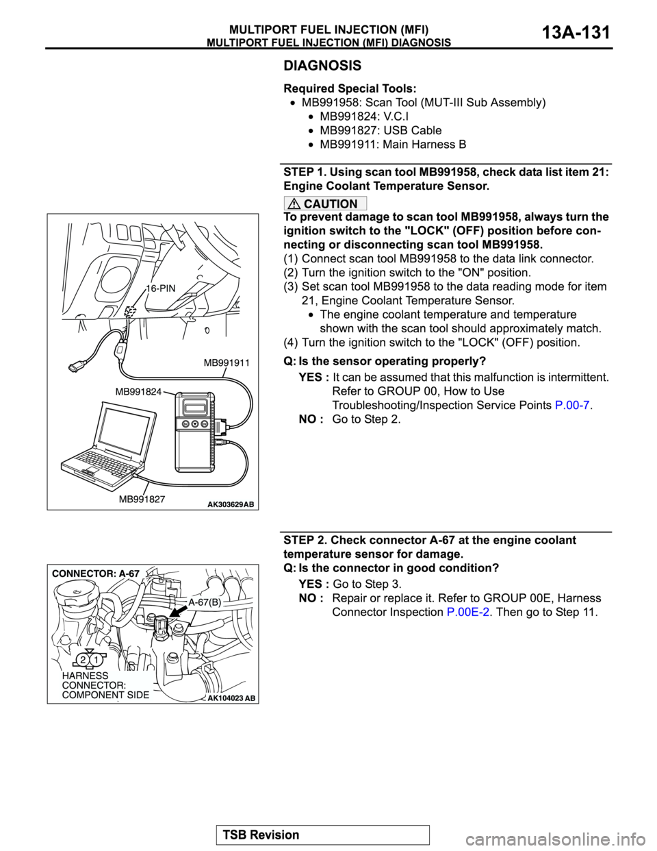 MITSUBISHI MONTERO SPORT 2004  Service Repair Manual 