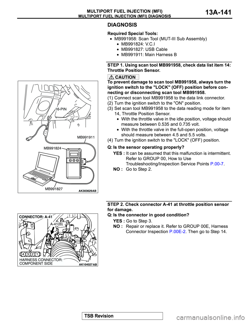 MITSUBISHI MONTERO SPORT 2004  Service Repair Manual 
