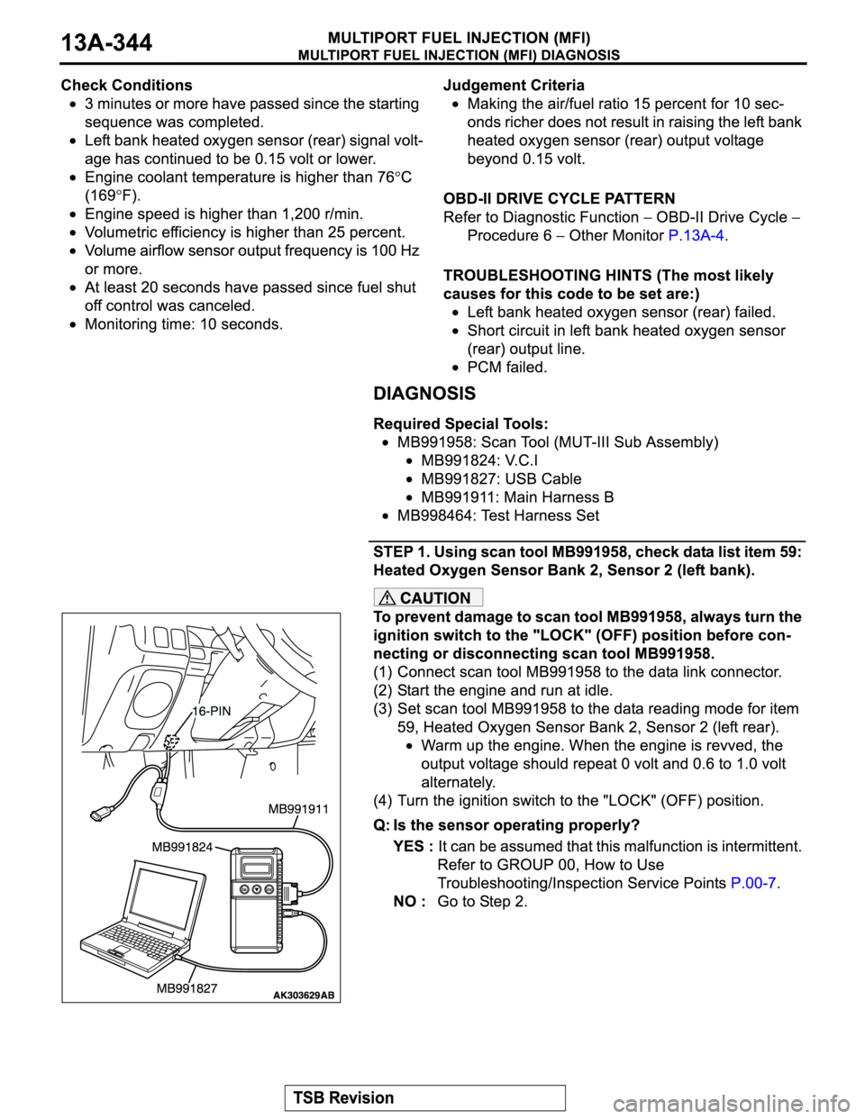 MITSUBISHI MONTERO SPORT 2004  Service Repair Manual 