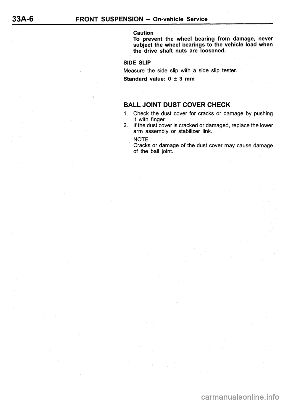 MITSUBISHI PAJERO PININ 2000  Workshop Manual 