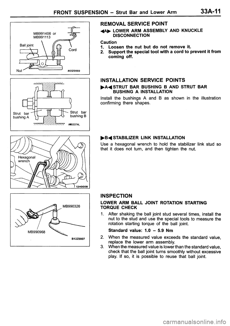 MITSUBISHI PAJERO PININ 2000  Workshop Manual 