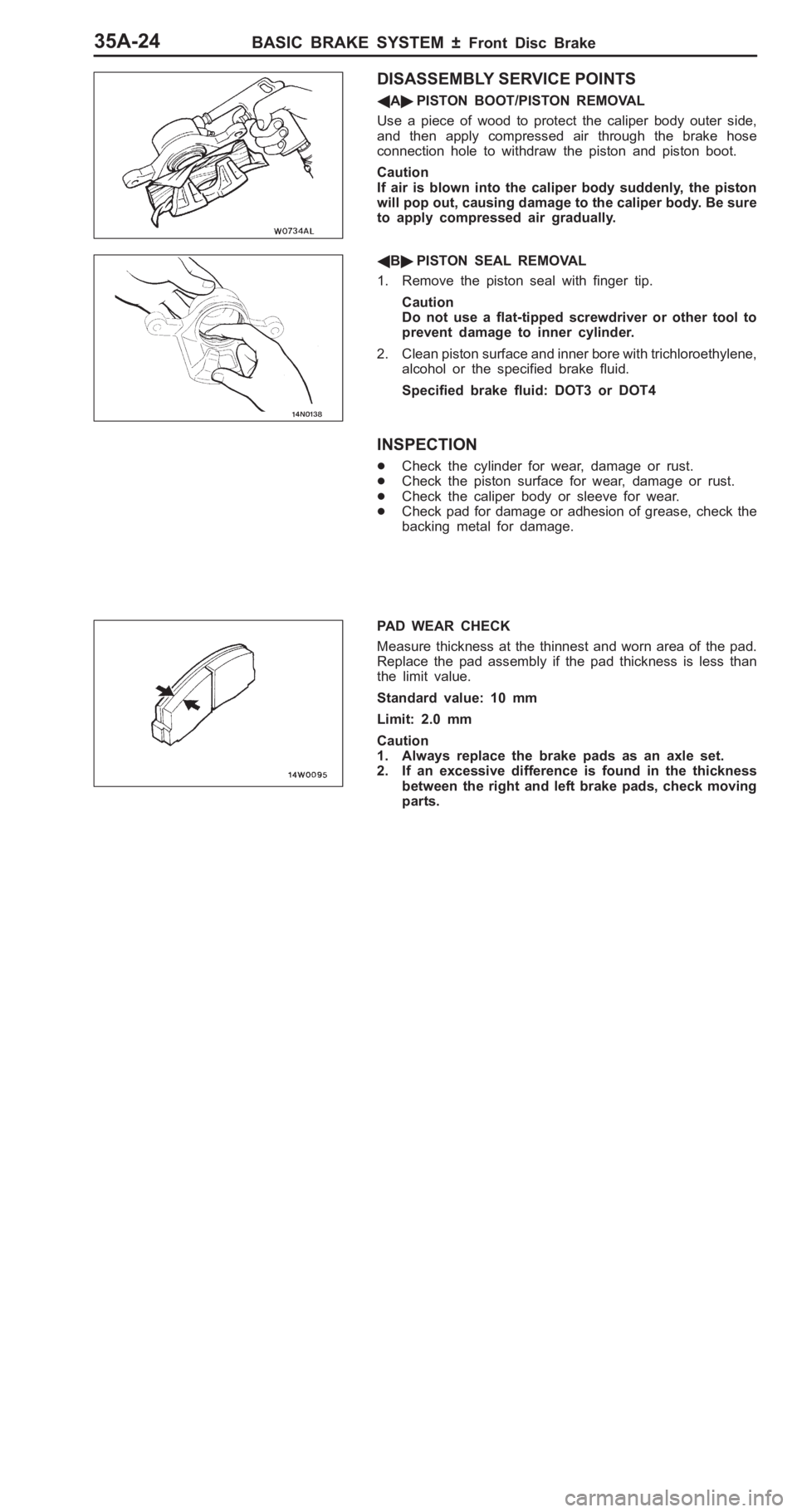 MITSUBISHI PAJERO PININ 2000  Workshop Manual 